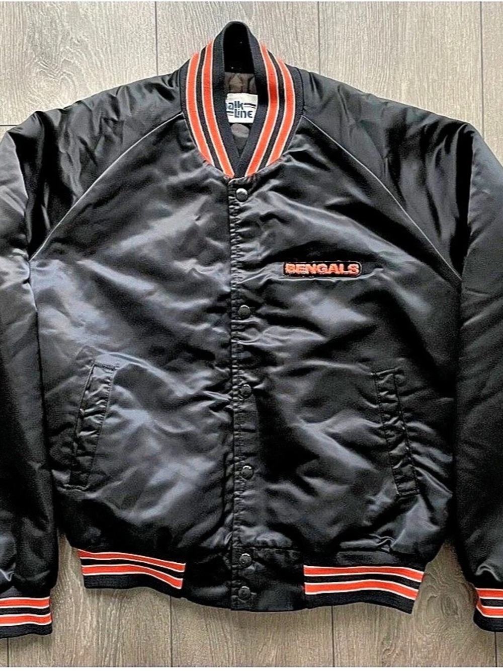Vintage Chalk Line Cincinnati Bengals bomber jacket Size M Made in USA